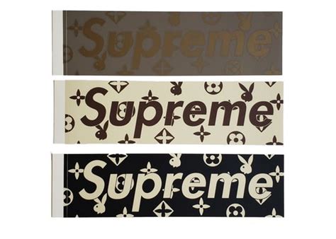 Supreme x Louis Vuitton x Playboy Box Logo Sticker 